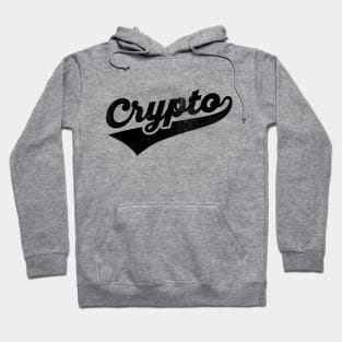 Crypto Vintage Athletic Swoosh Retro Design Hoodie